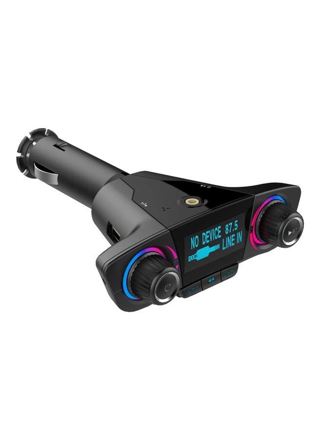 Wireless In-Car Bluetooth FM Transmitter BT-06 Black  - Image 1