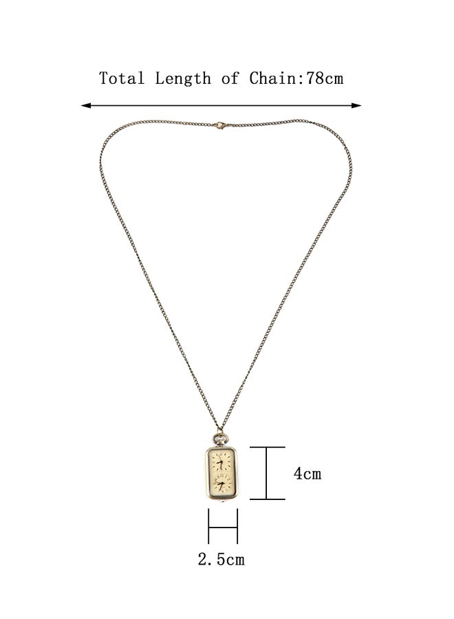 ليشب ساعة جيب بعقارب عتيقة بنطاق زمني مزدوج طراز ZG518000 للرجال - Image 5