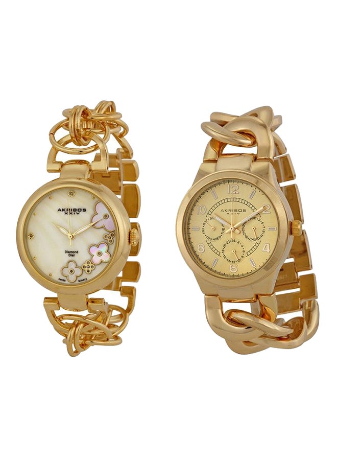 أكريبوس طقم ساعة يد مقاومة للماء طراز GY776KA women - Image 2