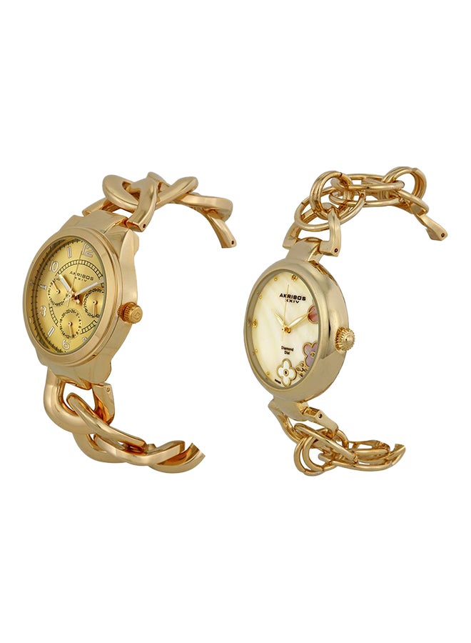 أكريبوس طقم ساعة يد مقاومة للماء طراز GY776KA women - Image 4