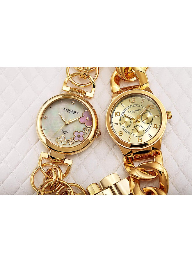 أكريبوس طقم ساعة يد مقاومة للماء طراز GY776KA women - Image 5