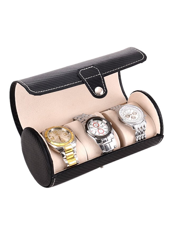 Sanda 3-Slot PU Leather Watch Box QJ1533BT - Image 3