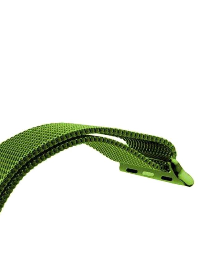 porodo - Mesh Wrist Band For Apple Watch Green - Image 1