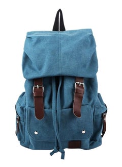 Satchel Pattern Backpack Blue/Brown