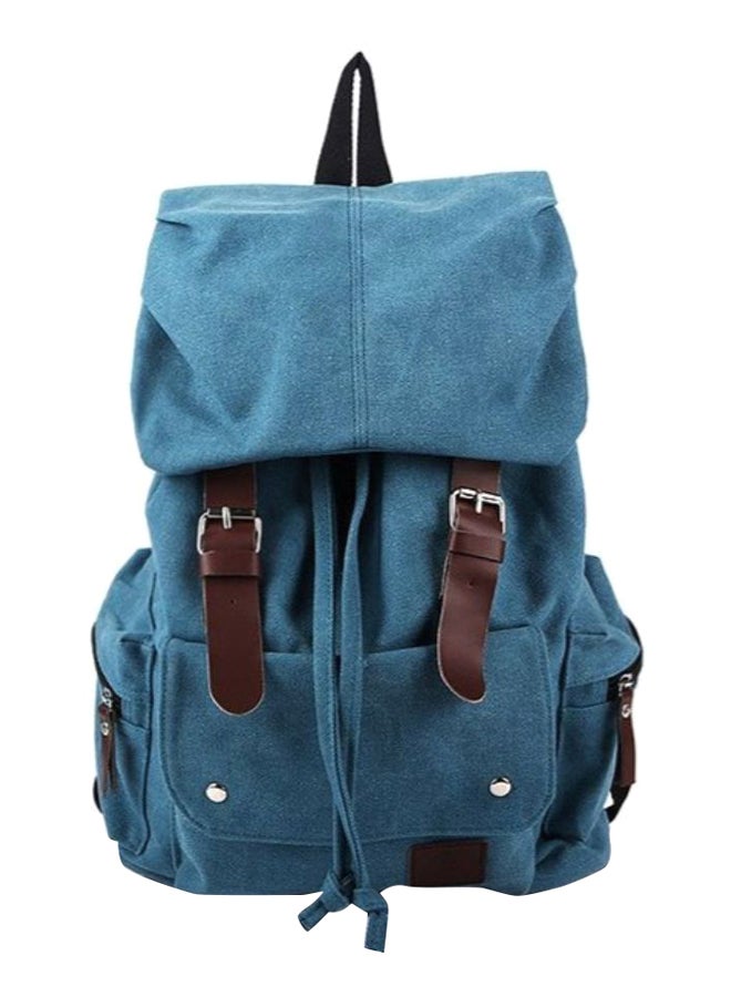 Generic - Satchel Pattern Backpack Blue/Brown - Image 1