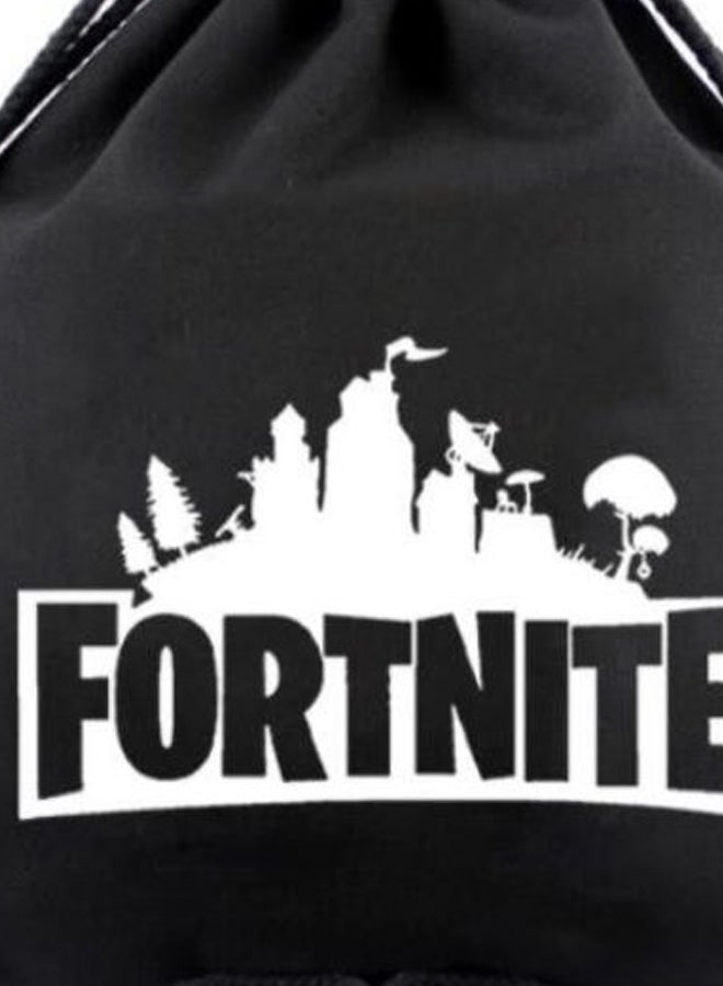 Fortnite Drawstring Gym Sackpack Black/White - Image 2