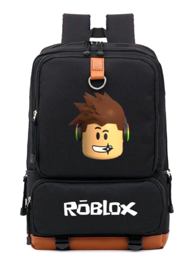 Roblox School Backpack Black/Brown