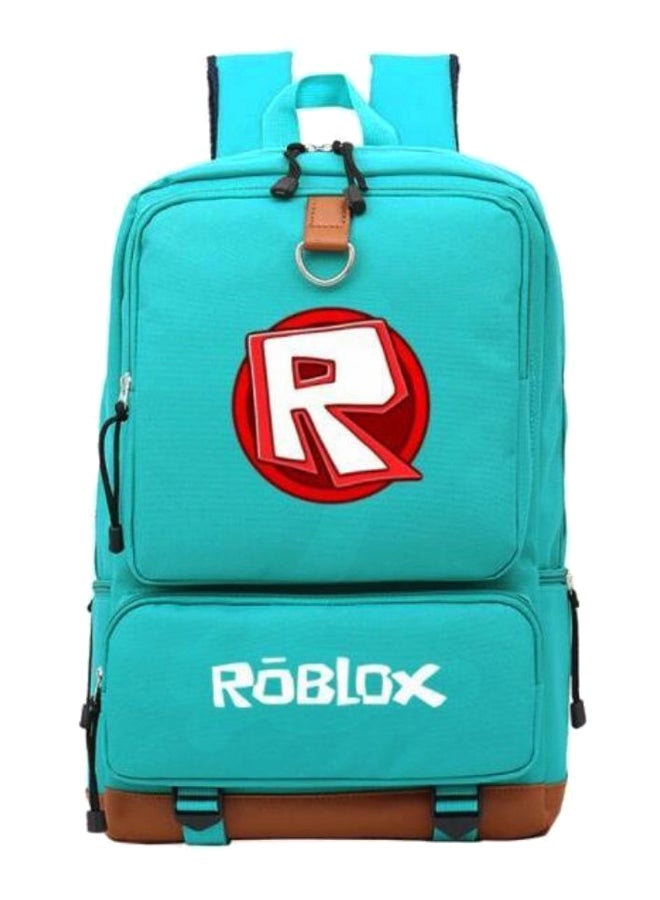 حقيبة ظهر للسفر بتصميم لعبة Robox للابتوب قياس 17 بوصة أخضر / بني