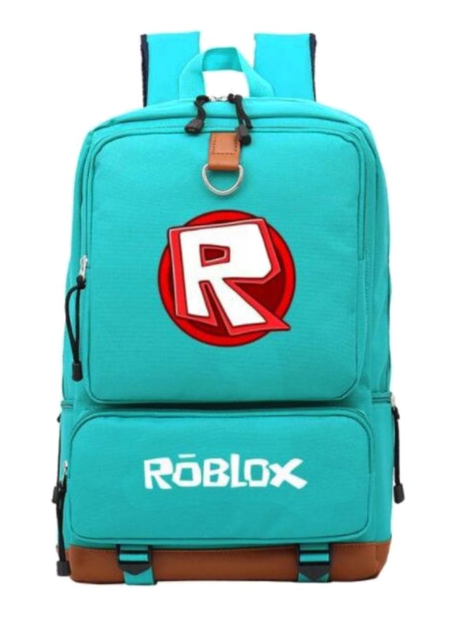 حقيبة ظهر للسفر بتصميم لعبة Robox للابتوب قياس 17 بوصة أخضر / بني