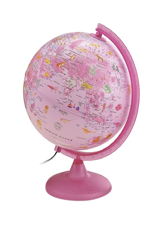 Generic Globe With Stand Pink 