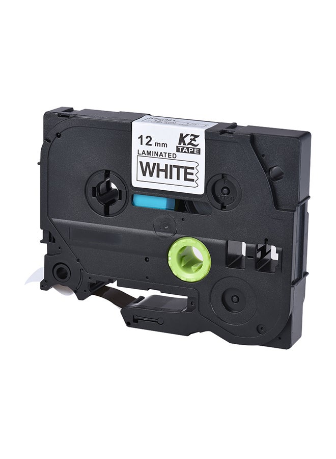 Laminated Label Tape Black - Image 1