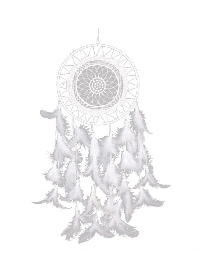 Lace Flower Dream Catcher White 25 x 2 x 23centimeter  - Image 1
