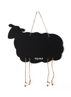 Sheep Shape Creative Hanging Double sided Black White Message Board Hanging Black 36 x 1 x 28cm