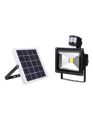 Water Proof LED Infrared Sensor Lamp With Solar Panel Black 22 x 17 x 25cm - v1566579005/N29240186A_1