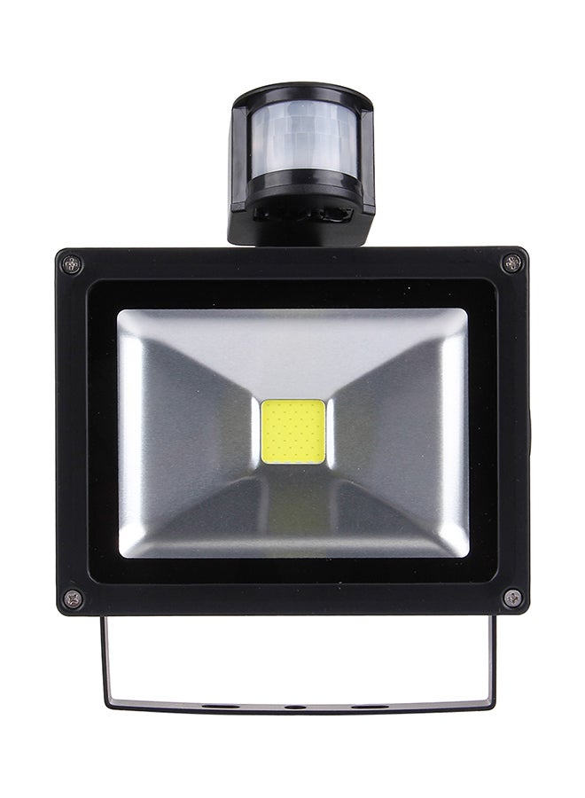 Water Proof LED Infrared Sensor Lamp With Solar Panel Black 22 x 17 x 25cm