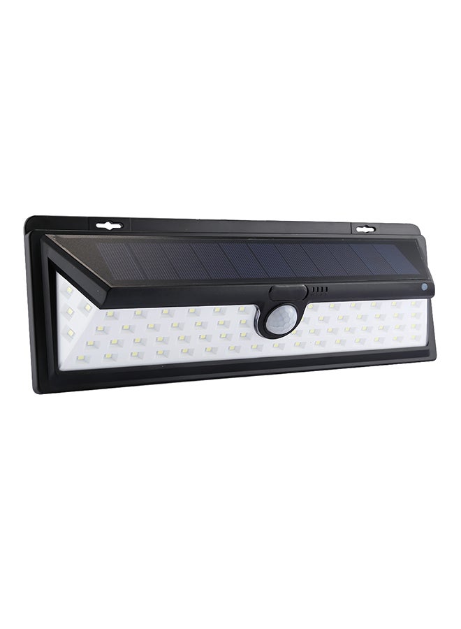 مصباح LED يعمل بالطاقة الشمسية مضاد للماء بمعيار Ip65 وبجهاز استشعار بيروكهربائي للحركة أسود 32  x  11  x  6سم