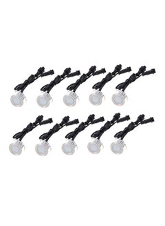Generic 10-Piece Recessed Stair Underground Deck Light Wall Spotlight White 25*15*6cm  - Image 1