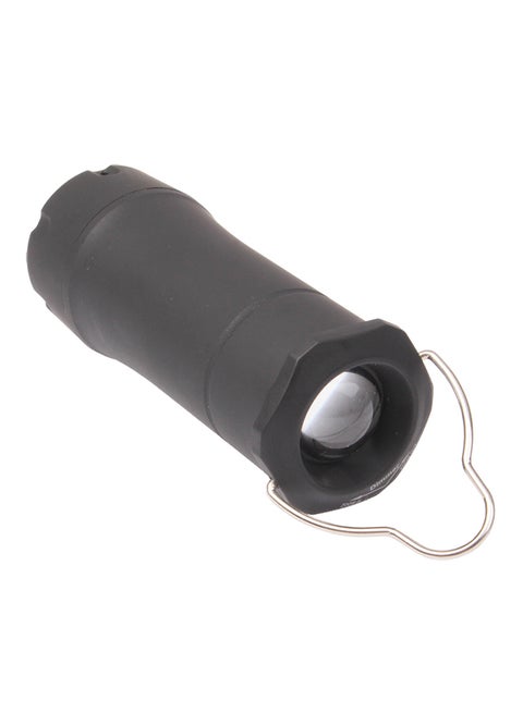 Camping Lamp Torch , Telescopic LED Flashlight With Clip Black 4*4*10cm