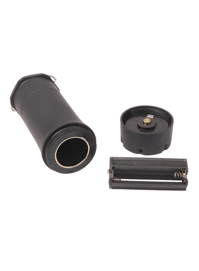 Camping Lamp Torch , Telescopic LED Flashlight With Clip Black 4*4*10cm