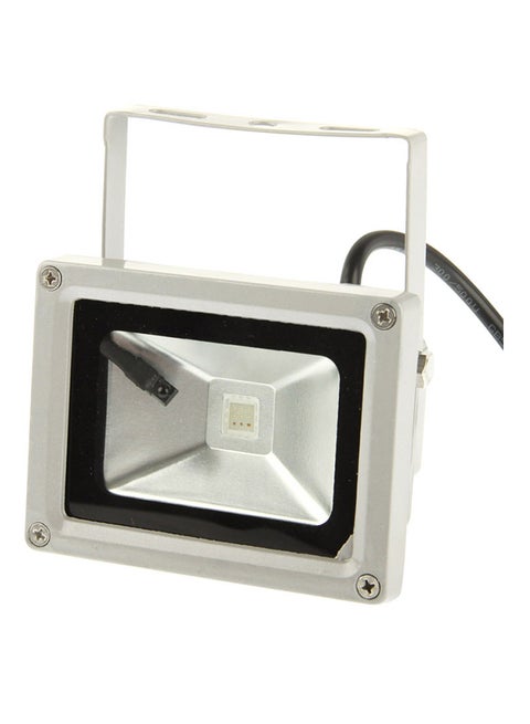 Waterproof High Power Floodlight Lamp RGB LED Light With Remote Control White 12*9*8cm