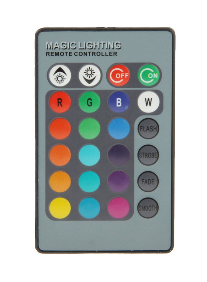 Waterproof High Power Floodlight Lamp RGB LED Light With Remote Control White 12*9*8cm