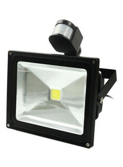 Waterproof Human Sensor LED Floodlight Black