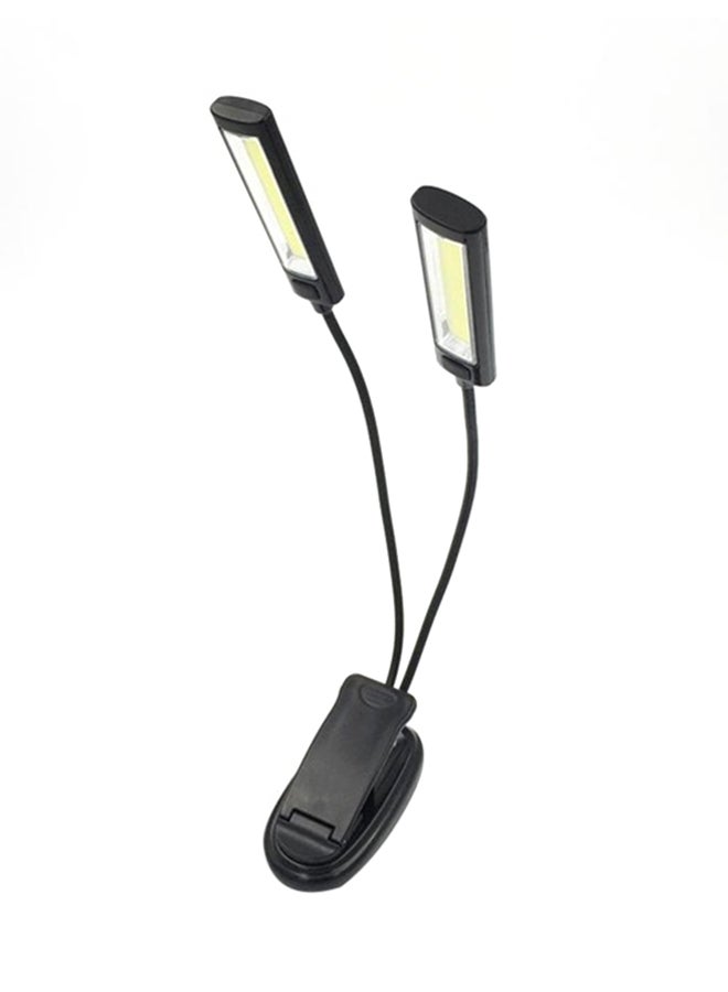 ماستون مصباح LED محمول بأذرع مزدوجة مرنة بتقنية Cob مزود بمشبك للتخييم أسود 12  x  12  x  12سم - Image 1