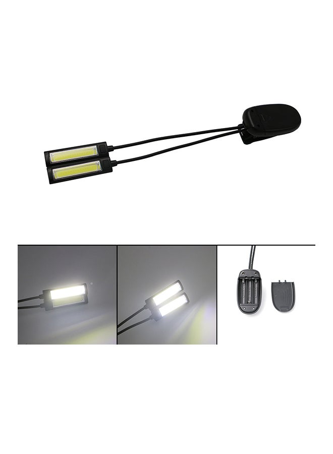 ماستون مصباح LED محمول بأذرع مزدوجة مرنة بتقنية Cob مزود بمشبك للتخييم أسود 12  x  12  x  12سم - Image 2
