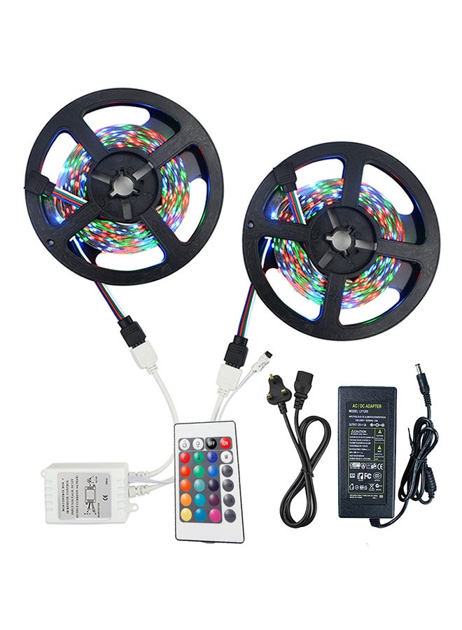 YWXLight 2 Set SMD 2835 Remote Control LED Light Strip Multicolour 2 x 5meter - Image 1