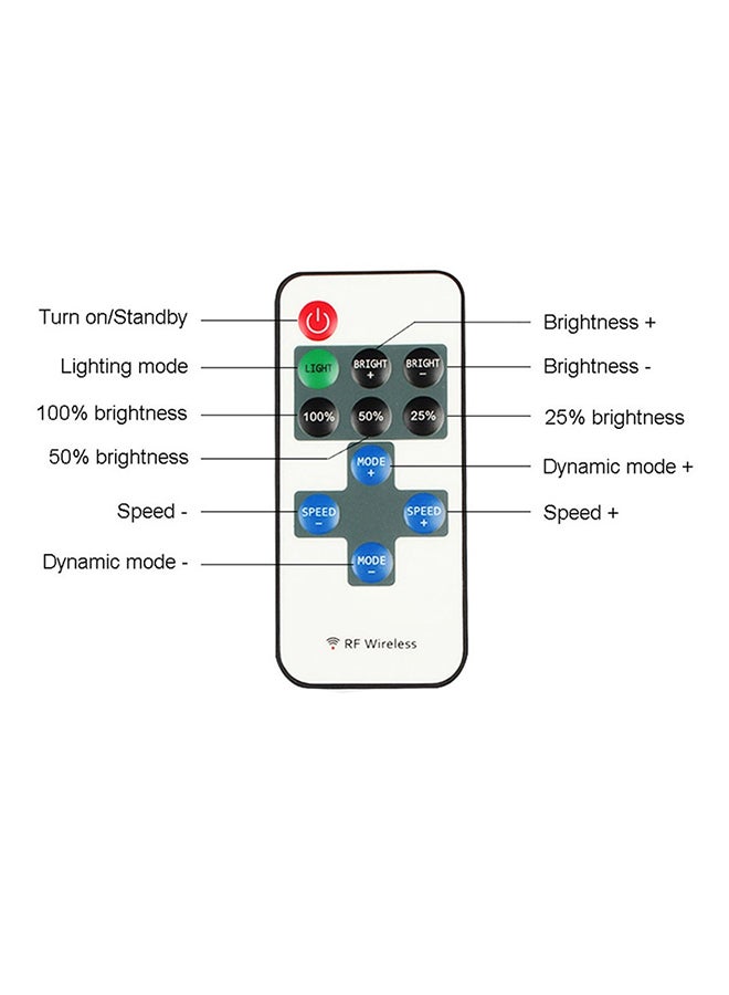 YWXLight Dimmable Waterproof Remote Control LED Strip Kit Black/Blue - Image 2