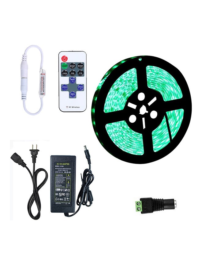 Dimmable Waterproof Remote Control LED Strip Kit Black/Green