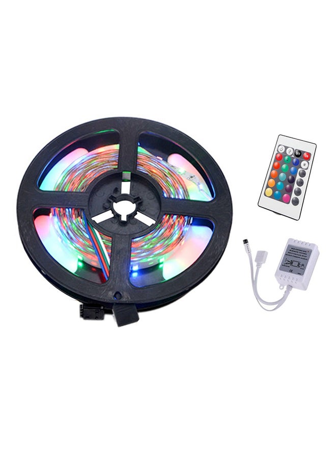 واي دابليو إكس لايت شريط إضاءة مرن وقابل لخفض الإضاءة مزود بجهاز تحكم عن بعد أسود/ أبيض