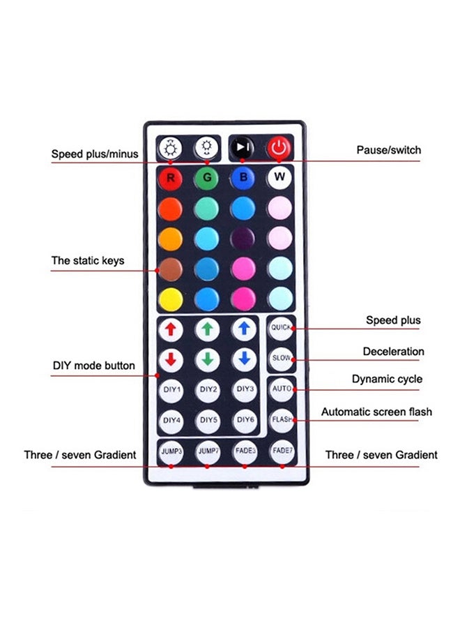 YWXLight RGB Bare Flexible LED Strip Light With Remote Control Black/White - Image 2