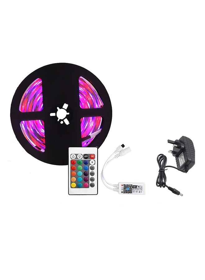 واي دابليو إكس لايت شريط أضواء LED مرن بألوان الأخضر والأزرق والأحمر مزود بجهاز تحكم عن بعد متعدد الألوان