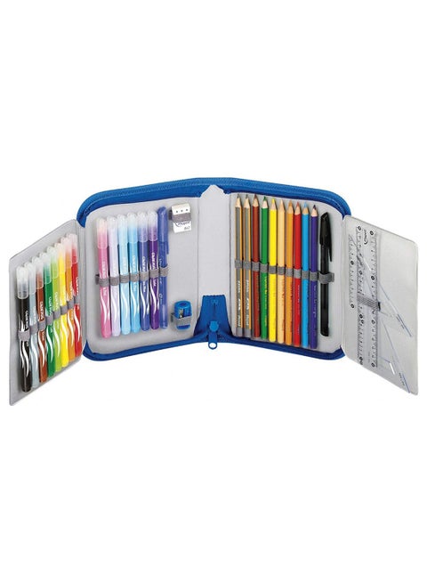 31- Piece Tattoo Karate Pencil Case With Accessories Set Multicolour