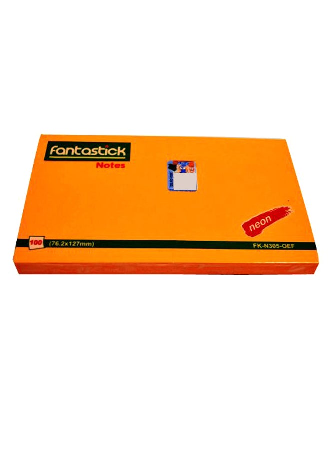 فانتاستيك ورق ملاحظات لاصق برتقالي