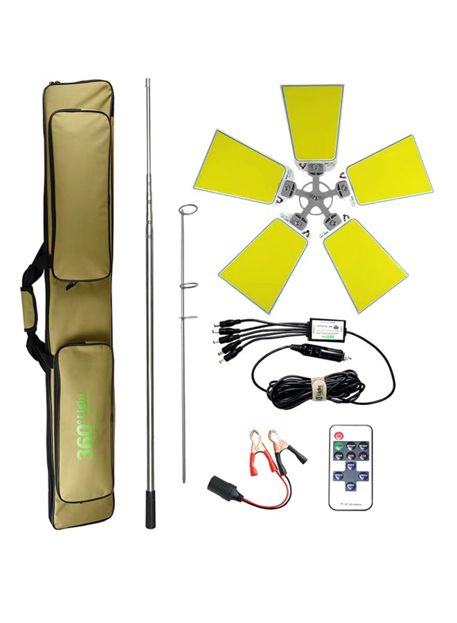 قصبة صيد بإضاءة LED متعددة الاستعمالات مناسبة للأماكن الخارجية