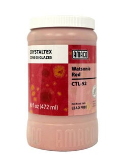 Amaco Low Fire Lead Free Pottery And Ceramic Glaze Watsonia Red 