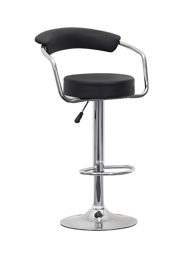 Multi Purpose High Stool Black/Silver 64centimeter