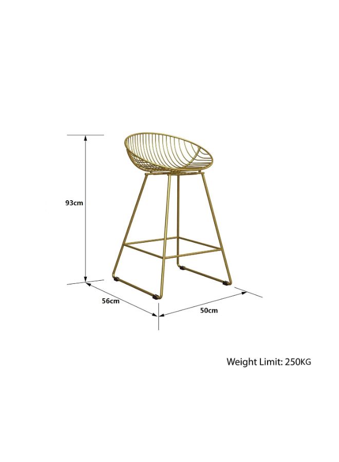 LANNY Pack Of 2 Multi Purpose High Stool Rose Gold 75cm - Image 2