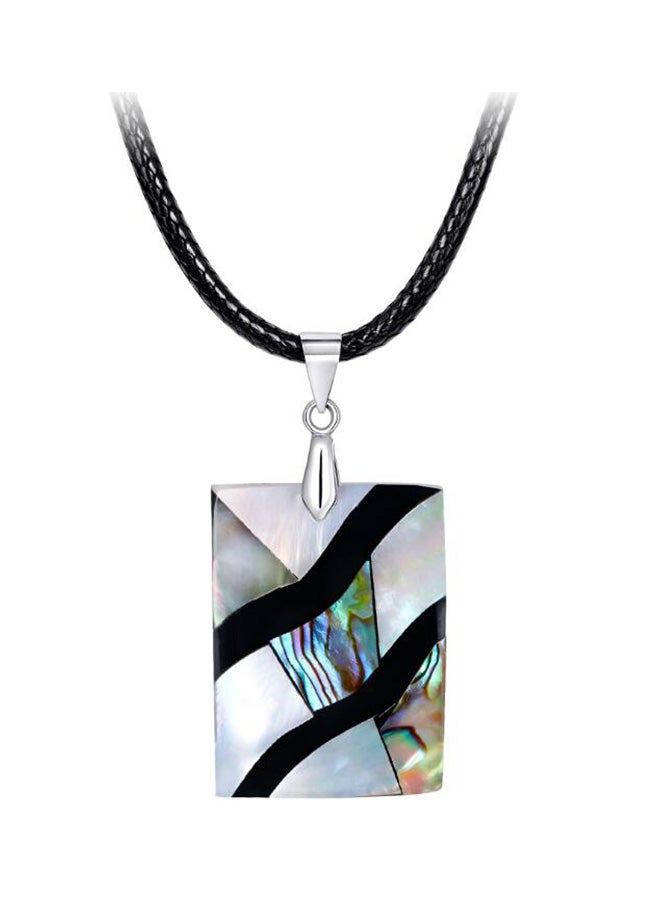 Handmade Abalone Shell Tin Alloy Chain Necklace