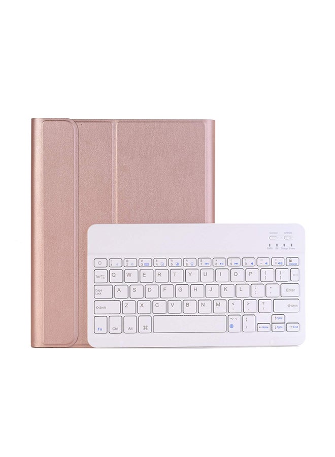Generic - Protective Case Cover With Bluetooth Keyboard For Apple iPad PRO Rose Gold - Image 1