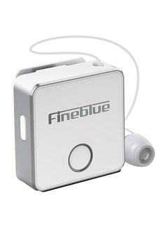 Fineblue Wireless Bluetooth Clip-On In-Ear Headphones White  - Image 1