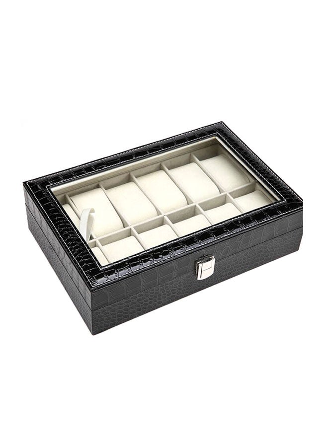 High Grade Watch  Organizer Crocodile Grain Case - Image 1