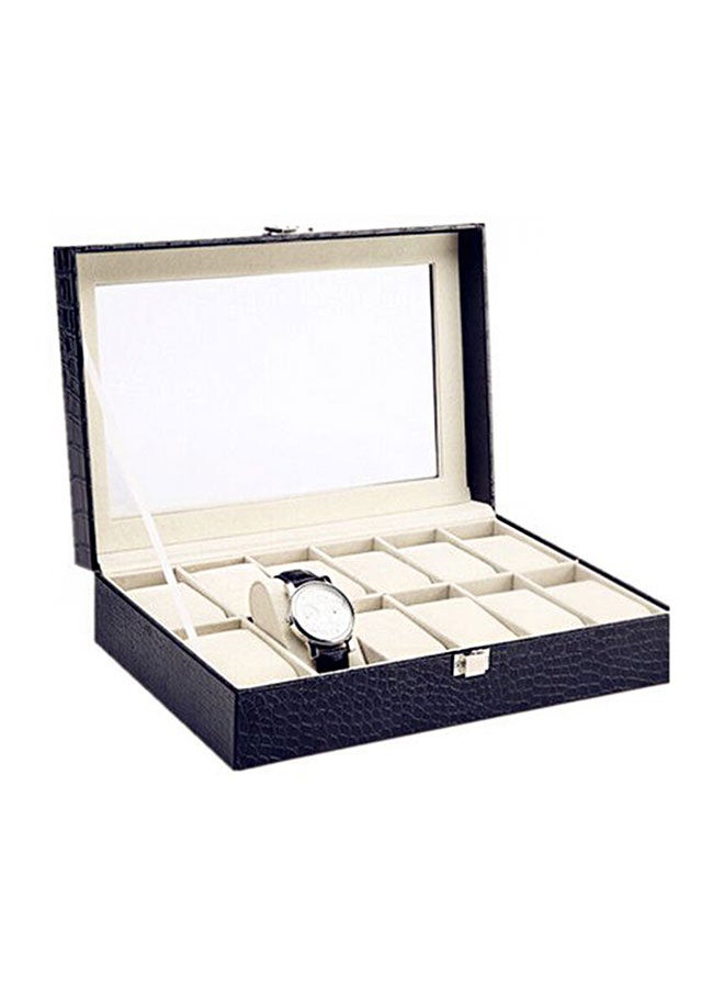 High Grade Watch  Organizer Crocodile Grain Case - Image 2