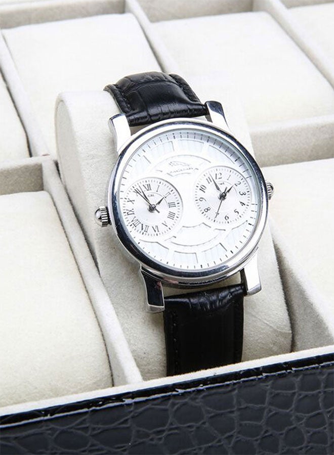 High Grade Watch  Organizer Crocodile Grain Case - Image 3