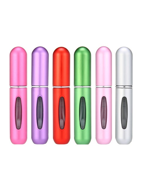6-Piece Refillable Perfume Atomizer Bottle Multicolour
