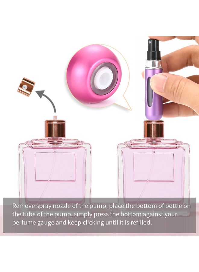 6-Piece Refillable Perfume Atomizer Bottle Multicolour