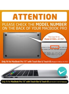 Generic Halo Series Designed Slim Rubberized Case Cover For Apple MacBook Pro Black  - Image 2