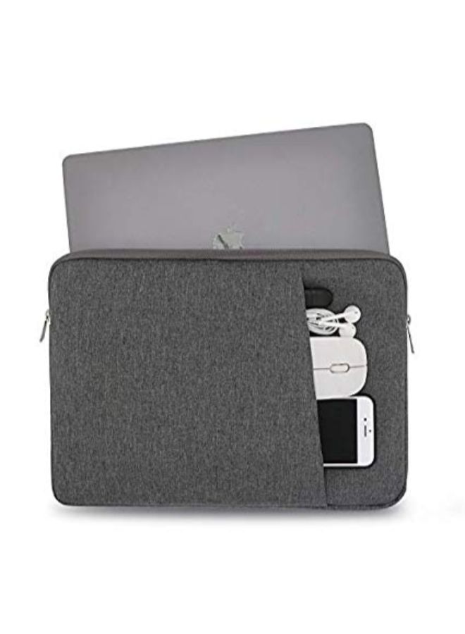 Protective Sleeve Case With Pocket For Apple MacBook Pro Grey - Image 2